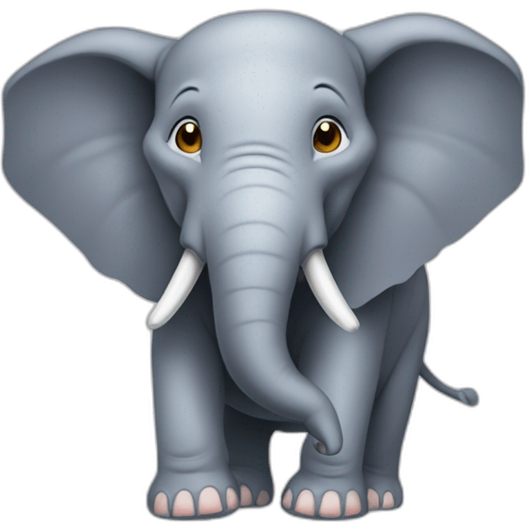 Éléphant sur souris emoji