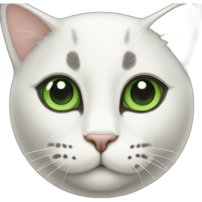 cat with green eyes emoji