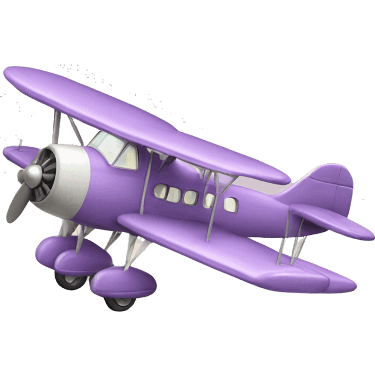 Vintage Old Pastel Purple Airplane emoji