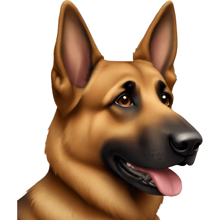 All brown German shepherd  emoji