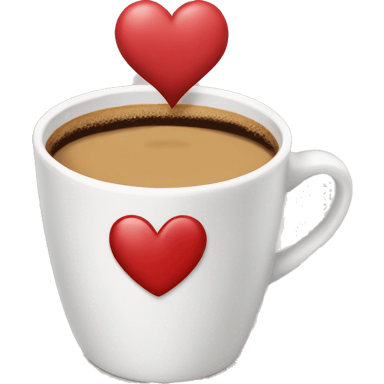 coffee with heart on cup emoji