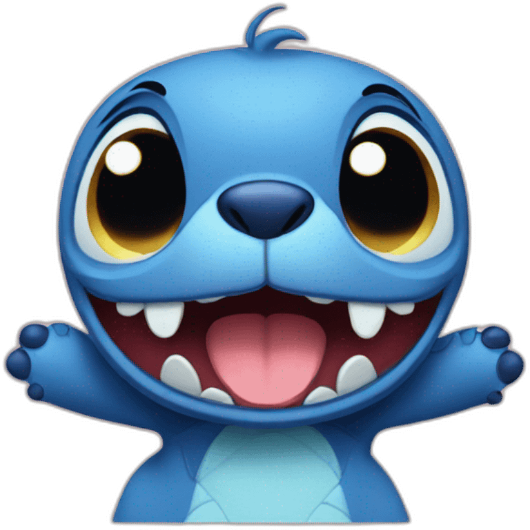 Stitch qui fait un bisous emoji