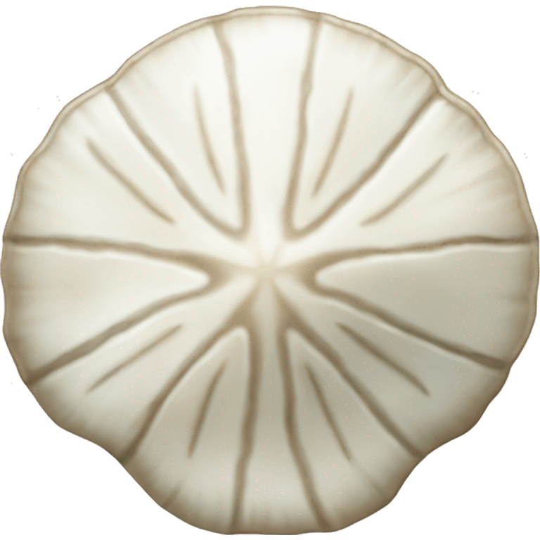 white sand dollar shell emoji