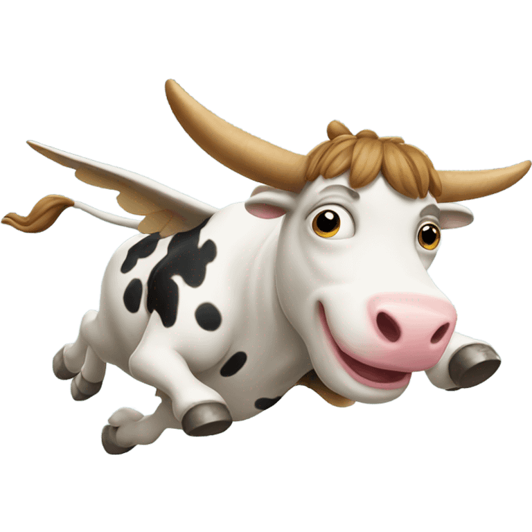 Flying cow emoji