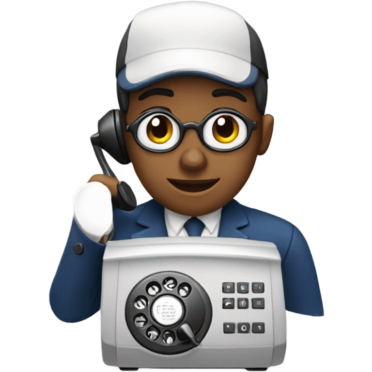 Rotary phone operator  emoji