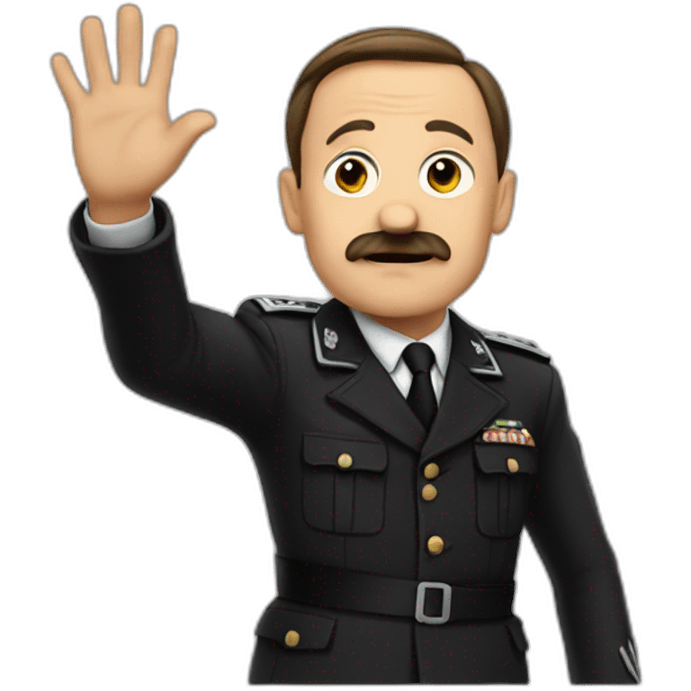 Adolf waving emoji