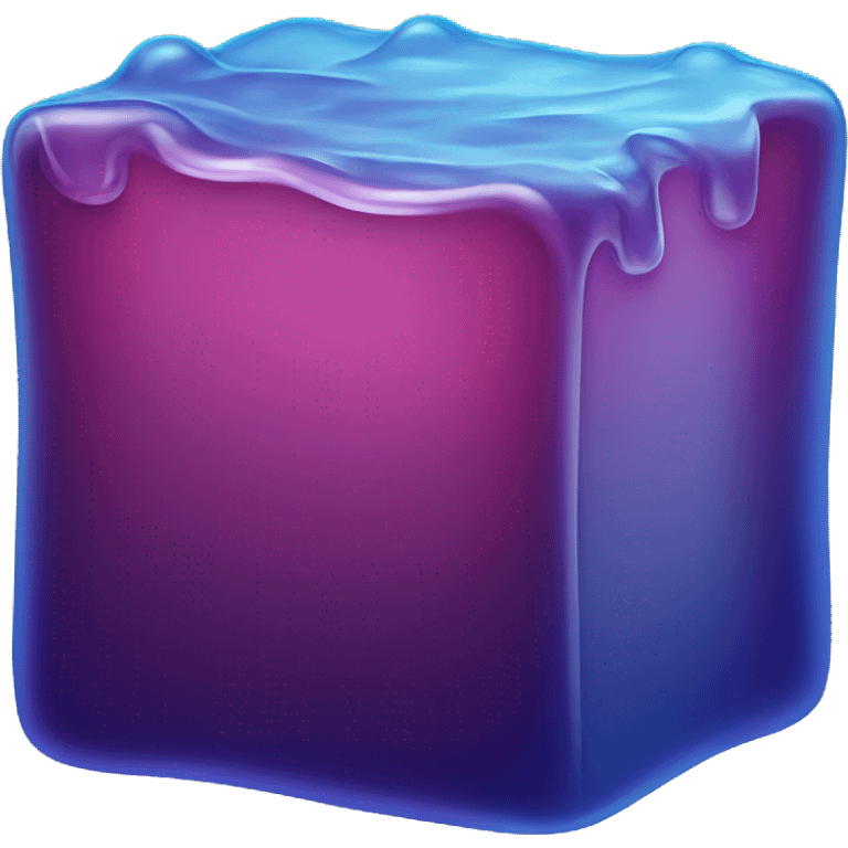 square blue jelly slab defined emoji