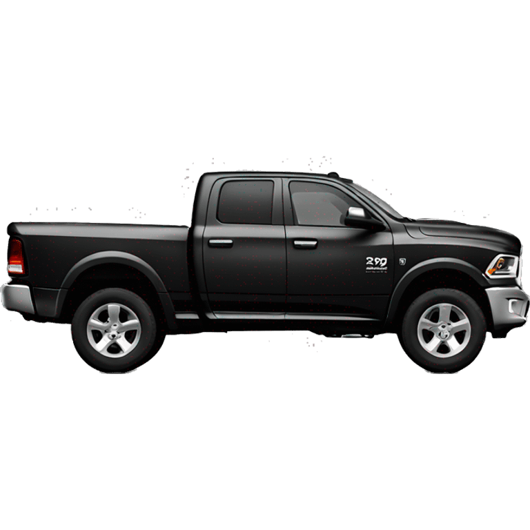 2015 black ram truck  emoji