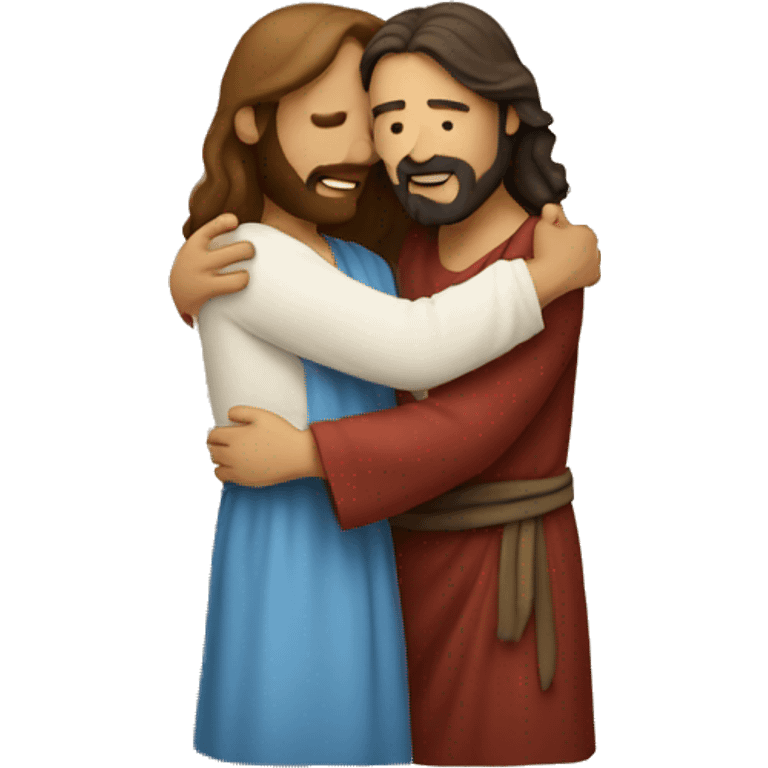 jesus hugging a person  emoji