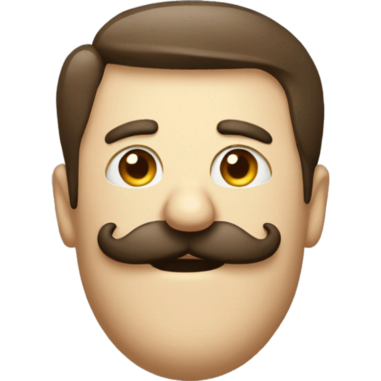 Funny moustache  emoji