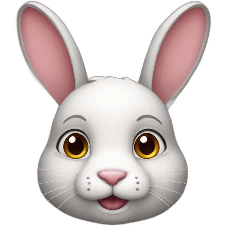 cute rabbit head emoji