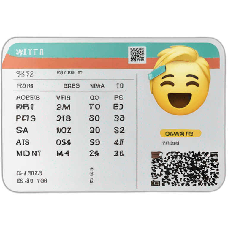 boarding pass emoji