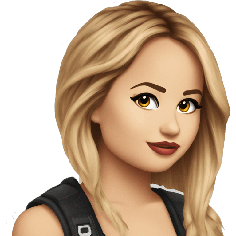 Debby Ryan smirking radio rebel emoji