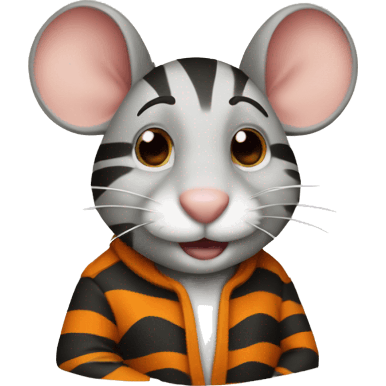 Mouse with Tigerstripes emoji