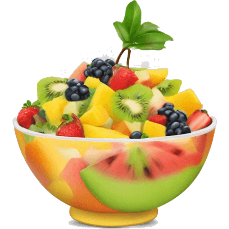 Fruit salad in a bowl emoji