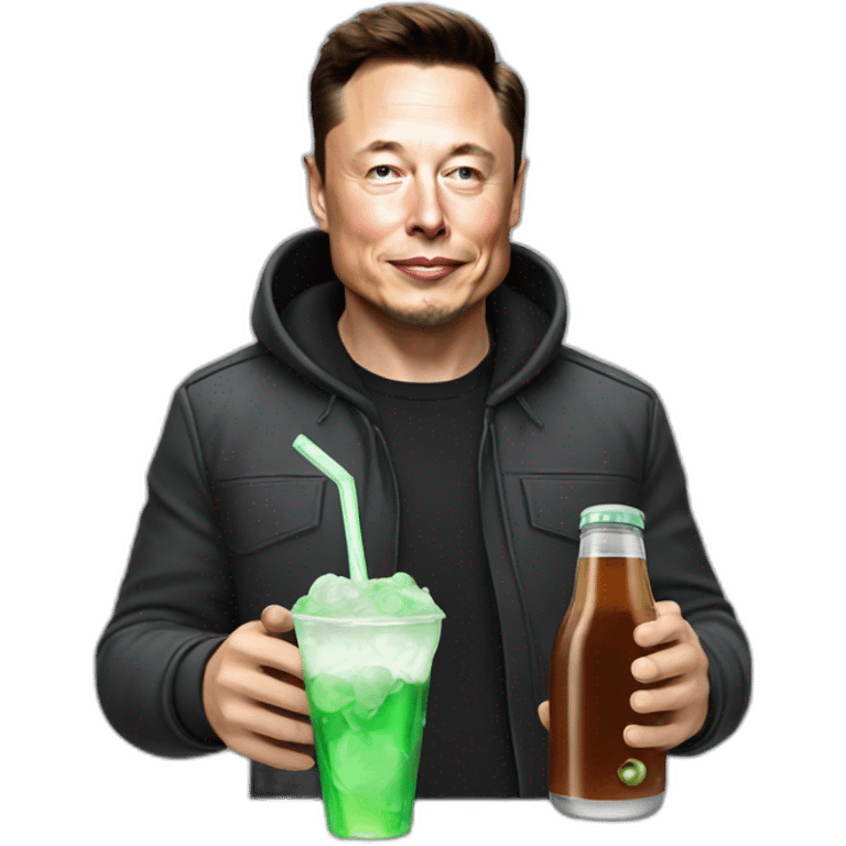 Elon musk drink bear emoji