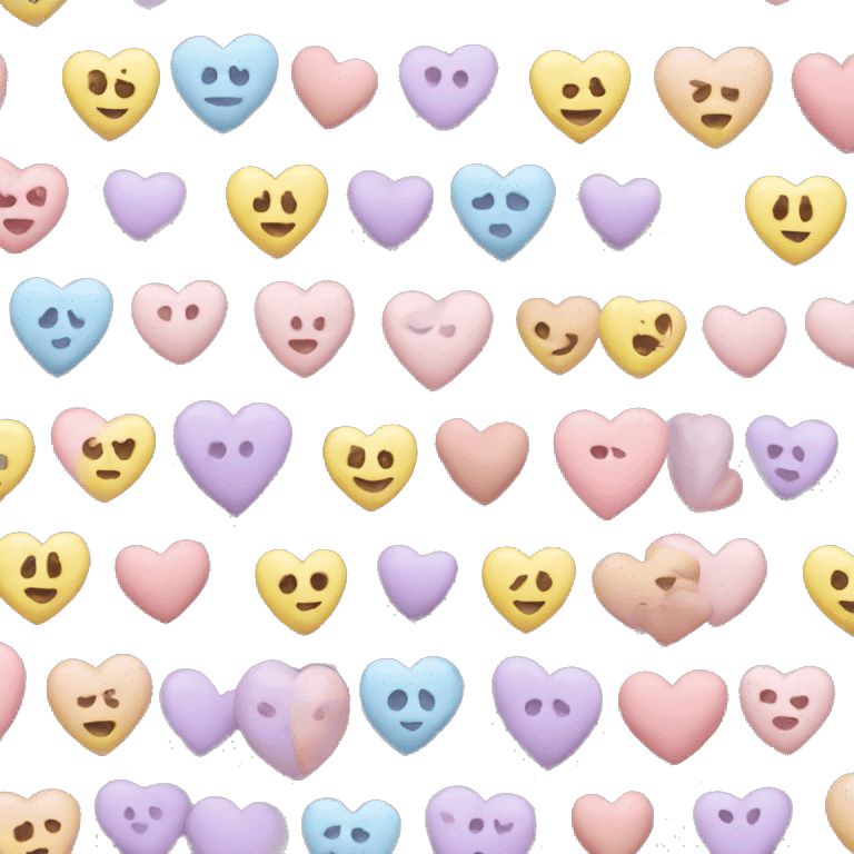 pastel hearts emoji