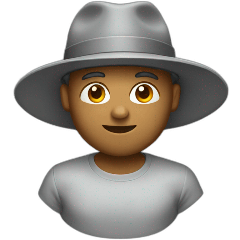 gray-hat emoji