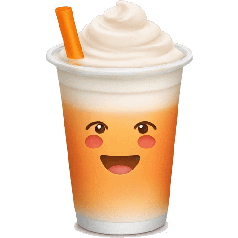 Thai milk tea emoji