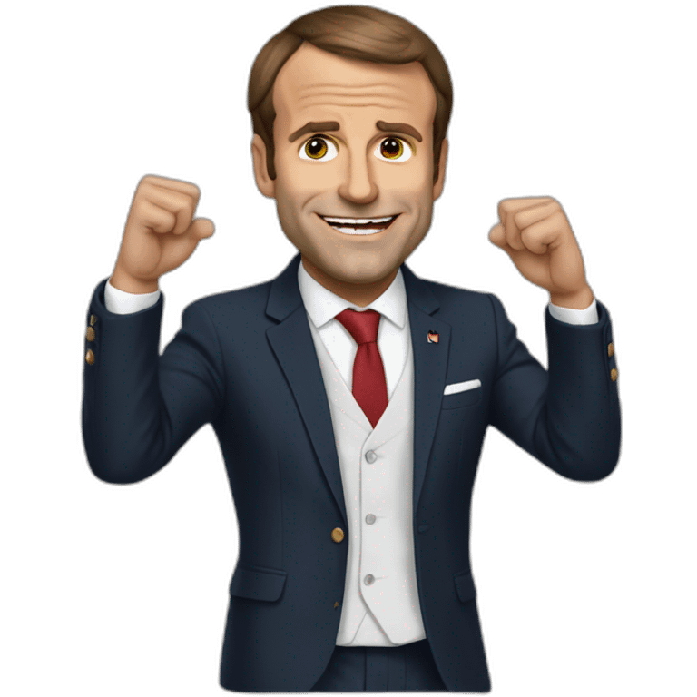 Macron qui fait caca emoji