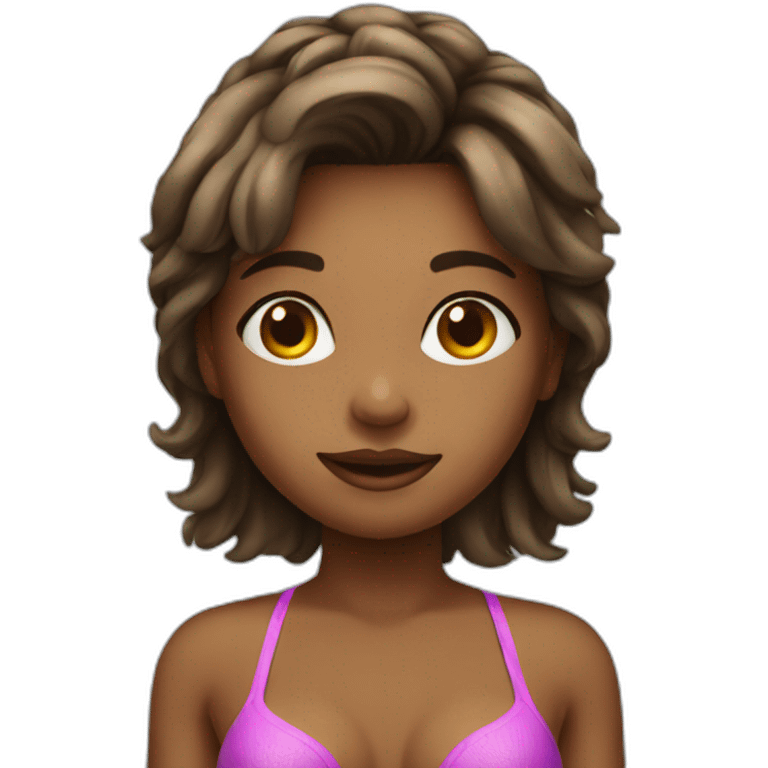 Health girl in bikini emoji