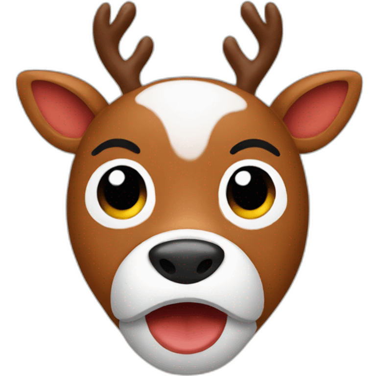 rudolph face emoji