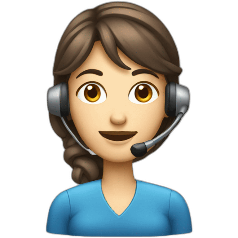 female phone support emoji