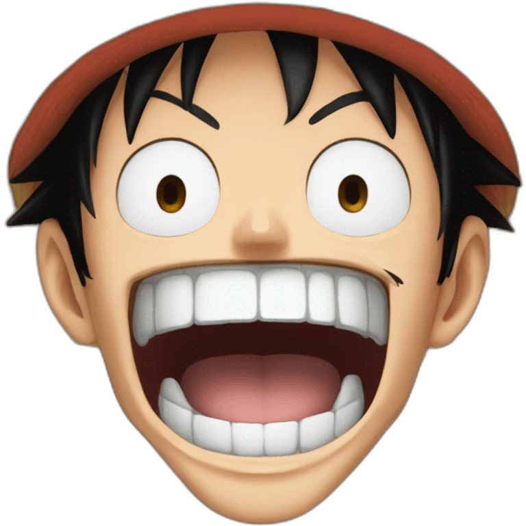 screaming-luffy-from-onepiece emoji