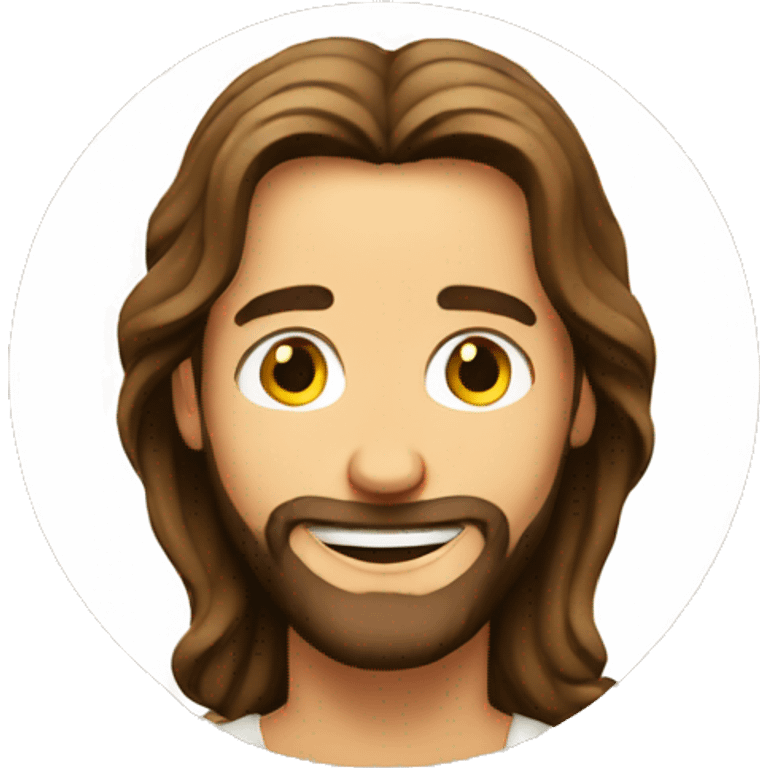 smiling Jesus emoji