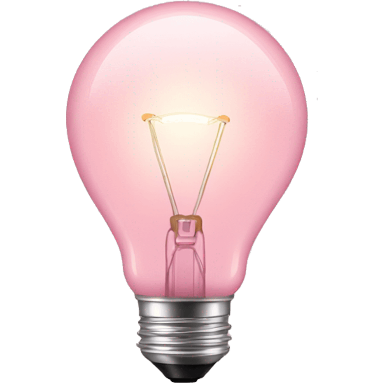 light pink lightbulb emoji