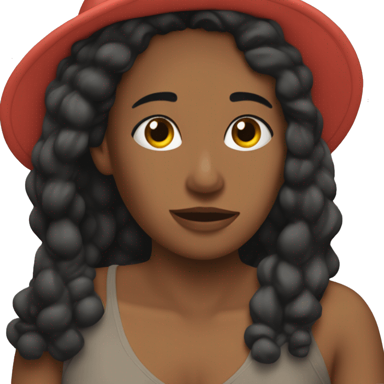 Mujer peli negra durmiendo  emoji