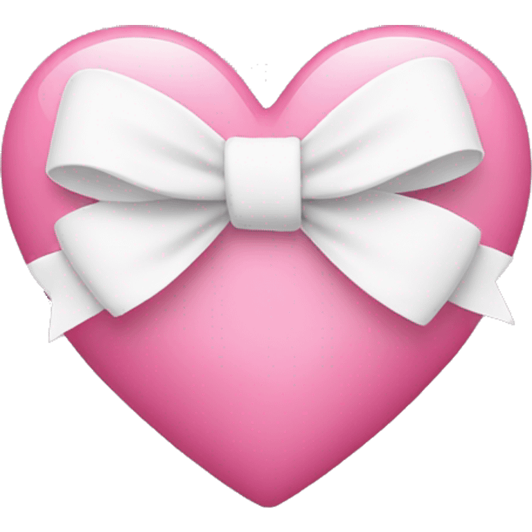 pink heart with white bow emoji