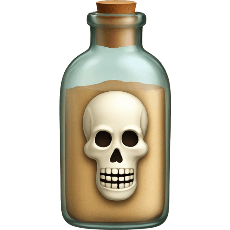 papyrus in an old bottlemessage in a bottle emoji