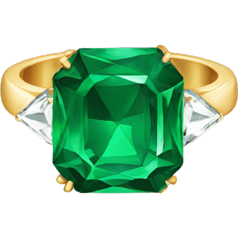 Emerald engagement ring  emoji