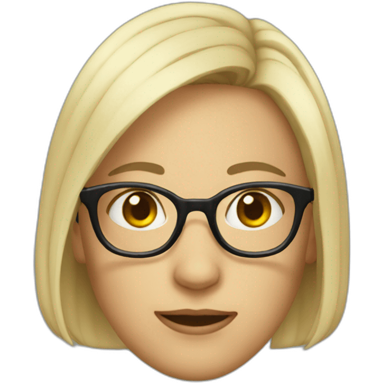 Magda with glasses emoji