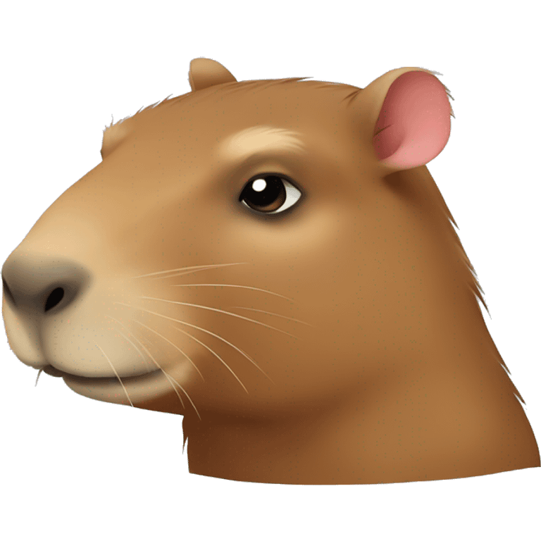 Capybara coquete emoji