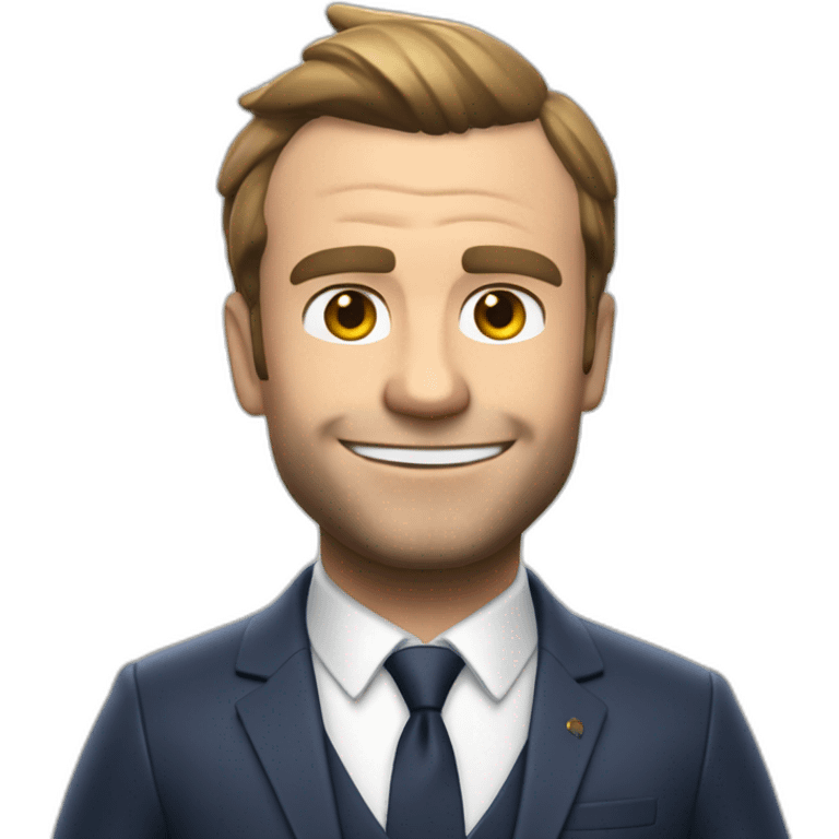 Macron qui joue à fortnit emoji