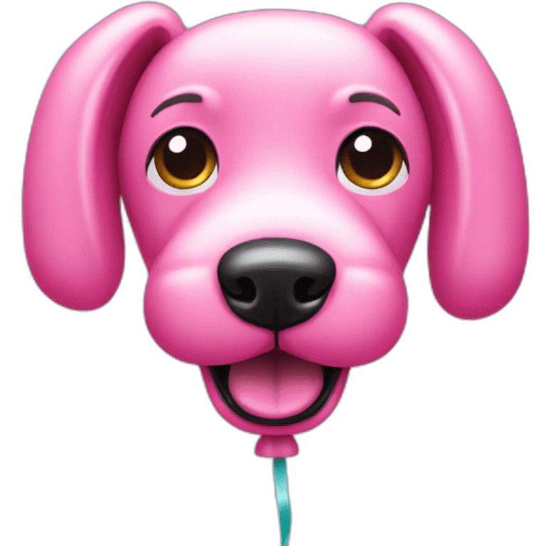 Pink balloon dog emoji