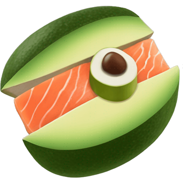 Maki saumon avocat  emoji