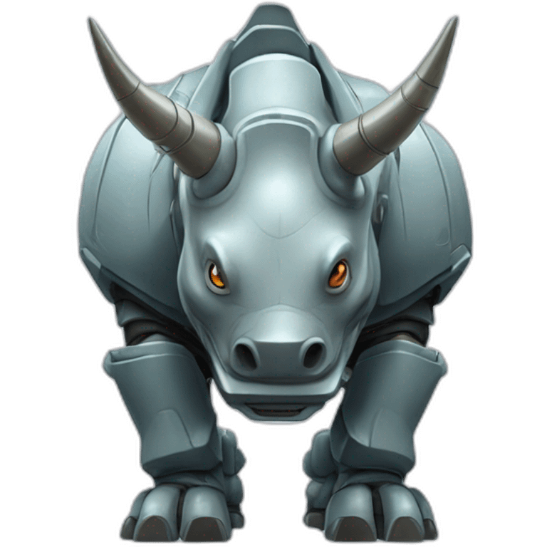 Giant robot rhinoceros emoji