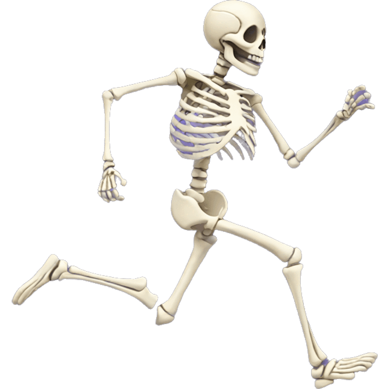 skeleton running emoji