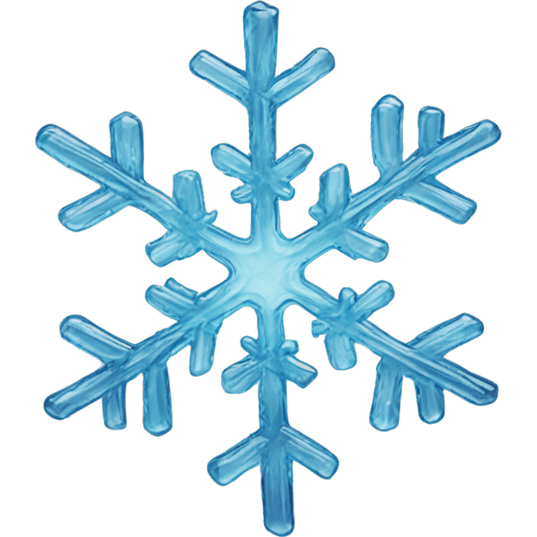 snowflake made of glass emoji