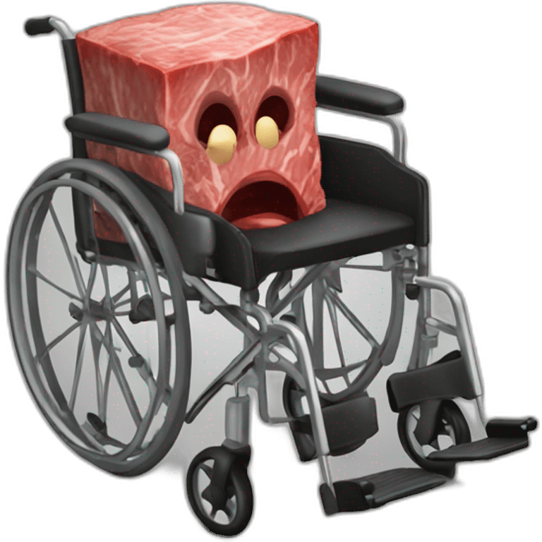 meat cube angry blood small wheelchair emoji