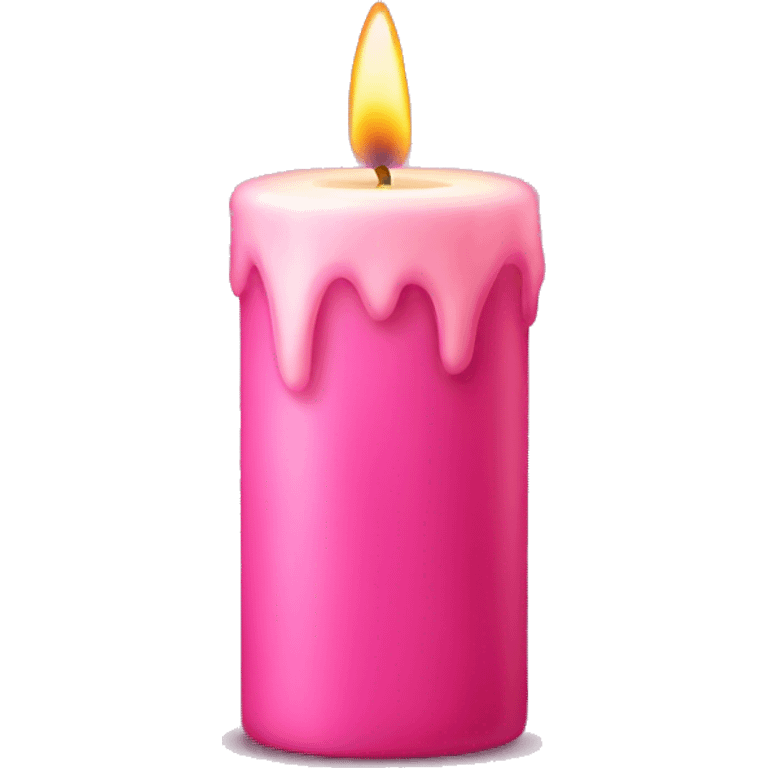 Pink candle  emoji