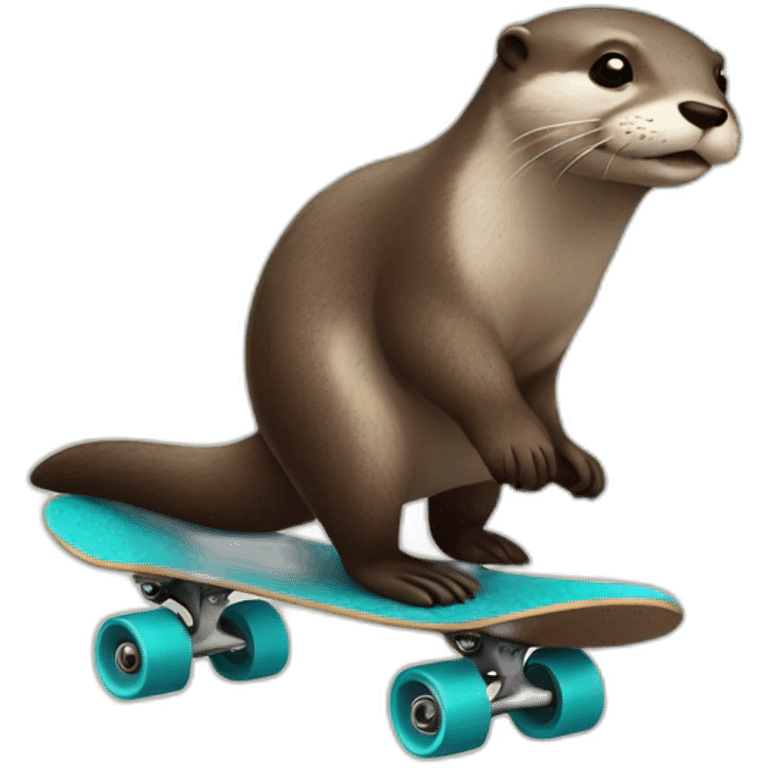 Otter on skateboard  emoji