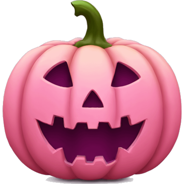 Pink Halloween pumpkin  emoji