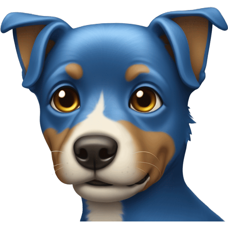 Perro azul emoji