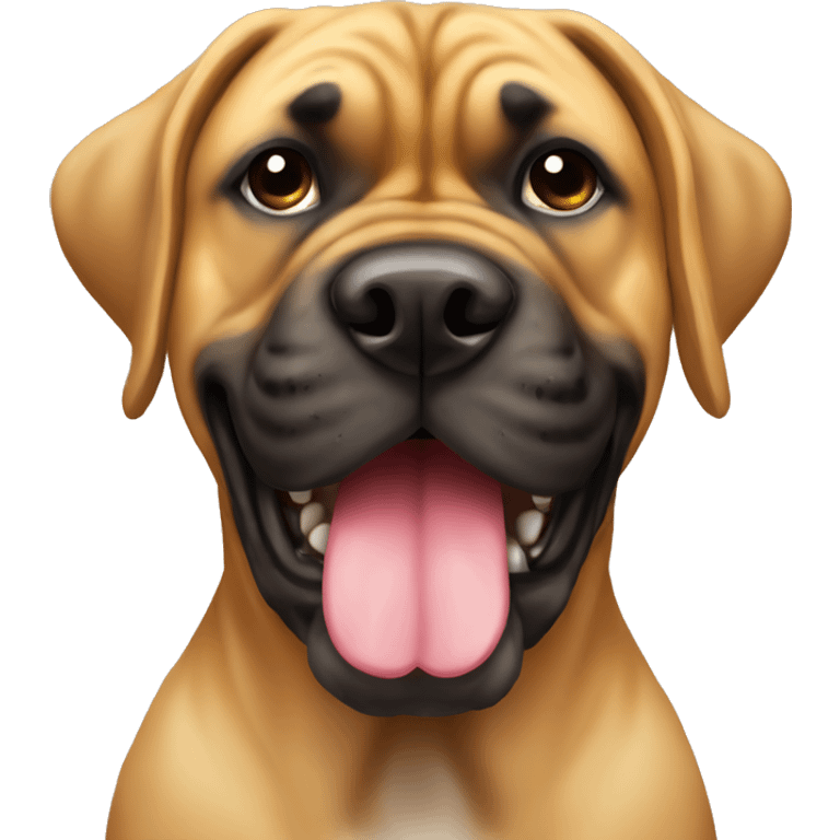 boerboel with a bow emoji