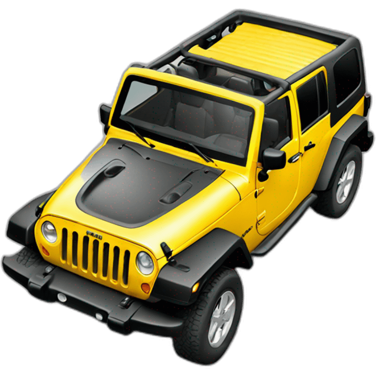 jeep wrangler tj yellow emoji