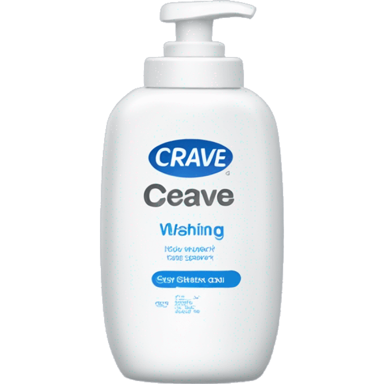 cerave washing foam bottle emoji